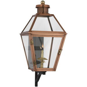 Chapman & Myers Stratford2 1 Light 23 inch Soft Copper Outdoor Bracketed Gas Wall Lantern, Small