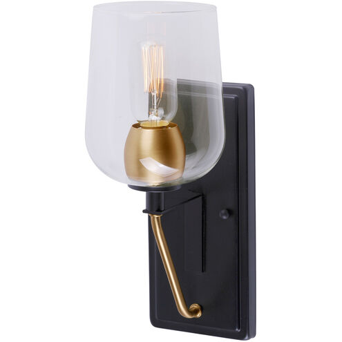 Palmer 1 Light 5 inch Black and Soft Gold Sconce Wall Light 