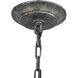 Zanobi 4 Light 18 inch Washed Gray with Malted Rust Chandelier Ceiling Light