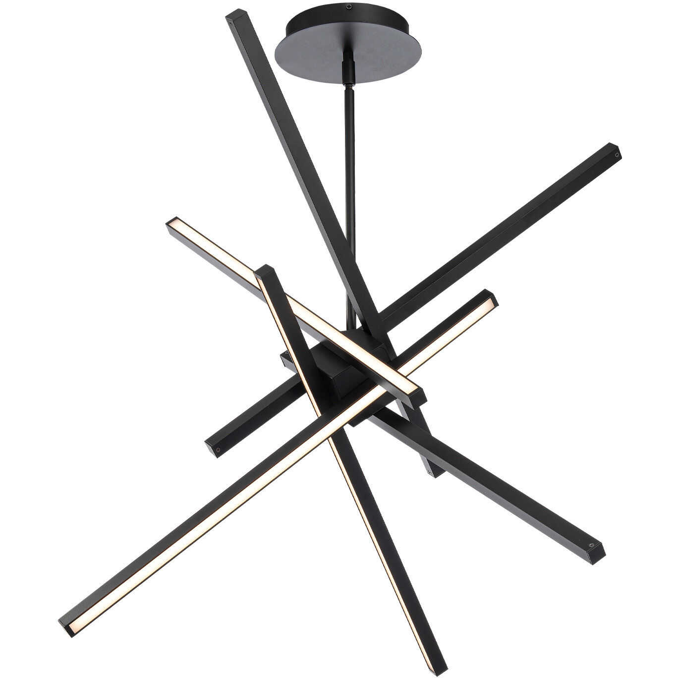 Parallax LED 28.75 inch Black Pendant Ceiling Light, dweLED