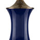 Lilou 31 inch 150 watt Blue and Antique Brass Table Lamp Portable Light