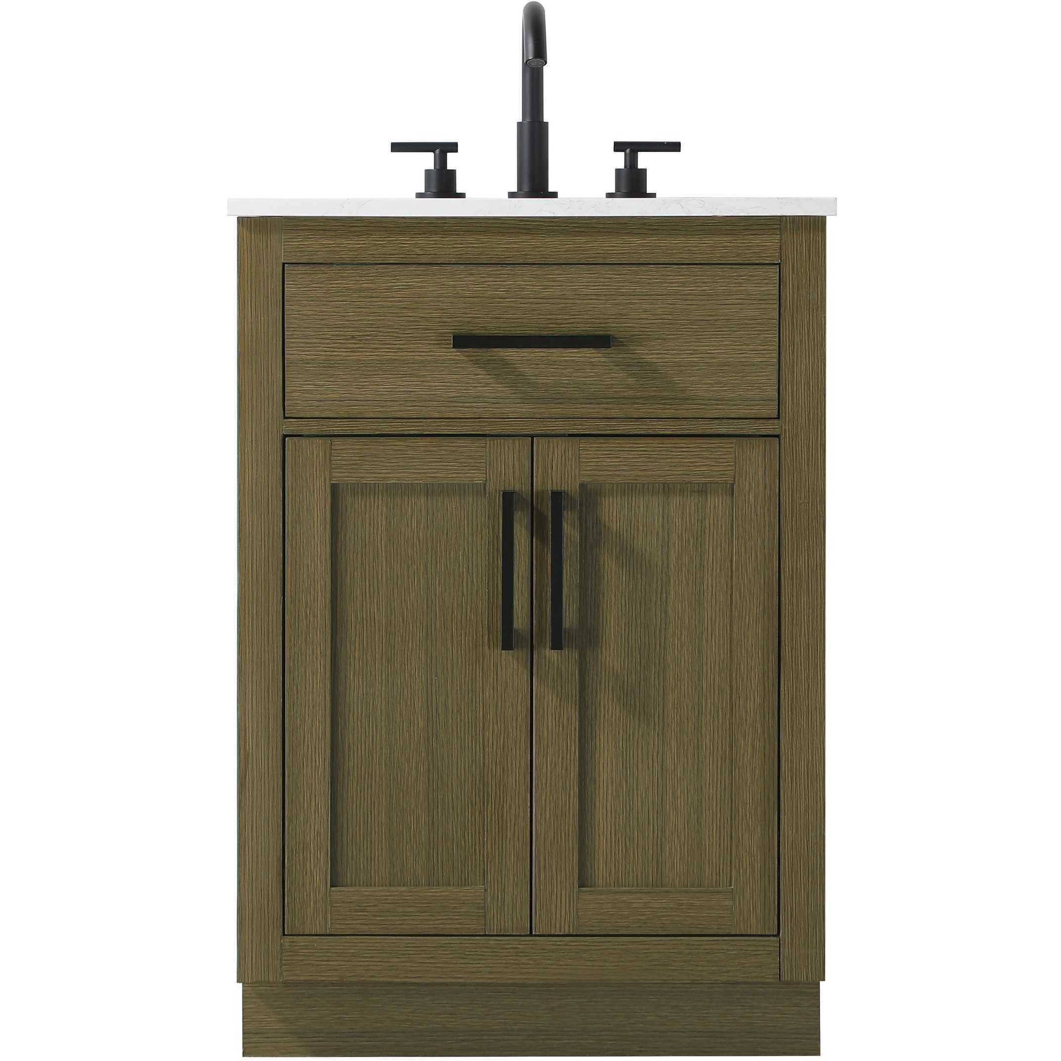Alden 24 X 35 inch Chestnut Brown Bathroom Vanity Cabinet