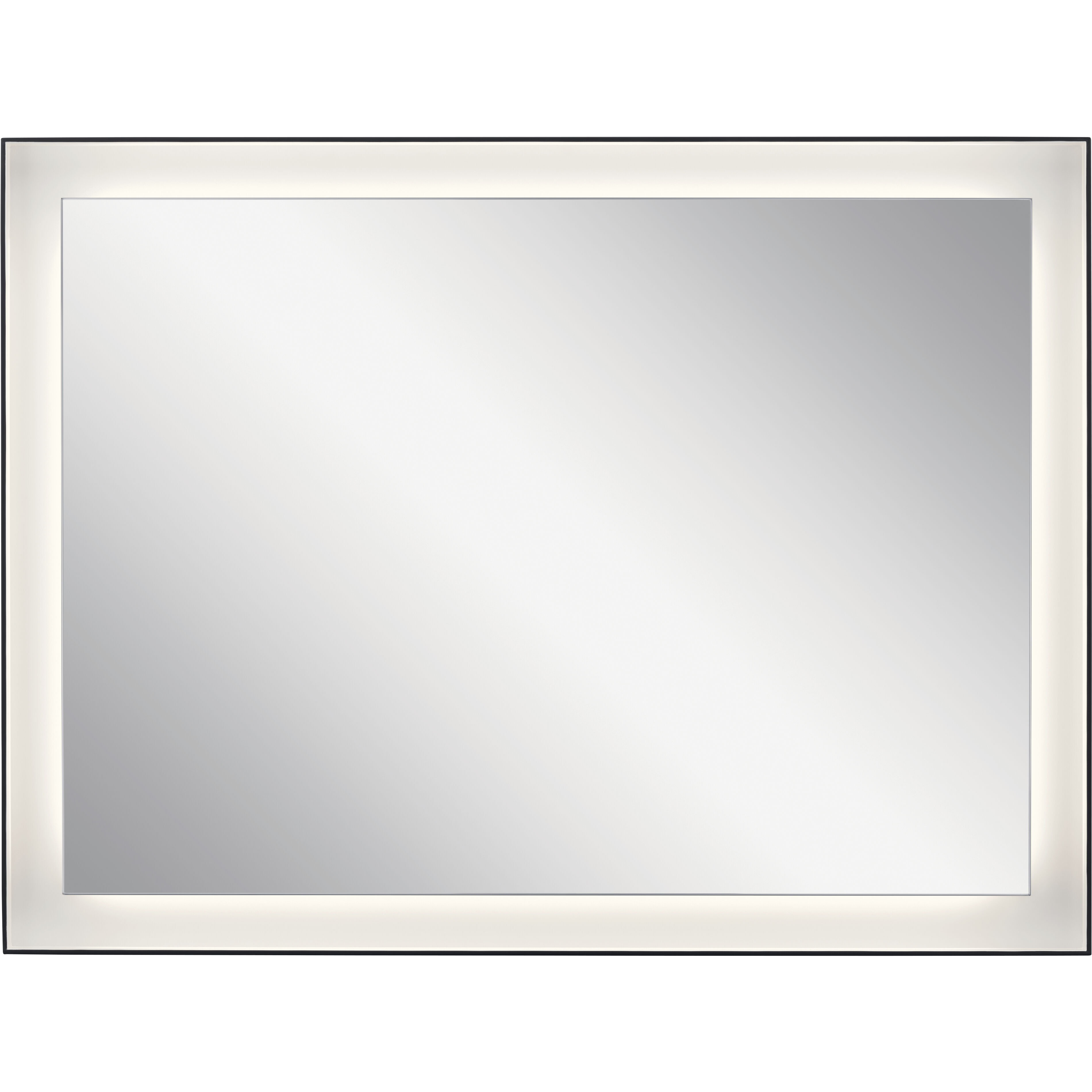 Ryame 31.5 X 23.5 inch Matte Black Wall Mirror