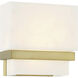 Arzon LED 3.75 inch Soft Brass Wall Sconce Wall Light