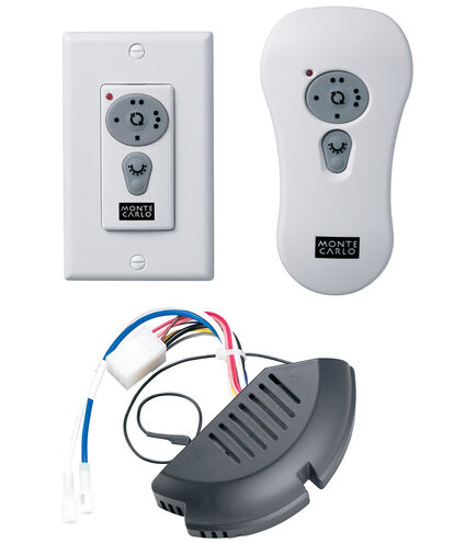 Universal White Fan Reversible Wall/Hand-Held Remote Control Kit, Reversible Wall/Hand-held