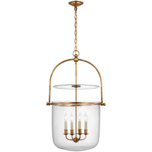 Chapman & Myers Lorford 4 Light 20 inch Gilded Iron Bell Lantern Ceiling Light