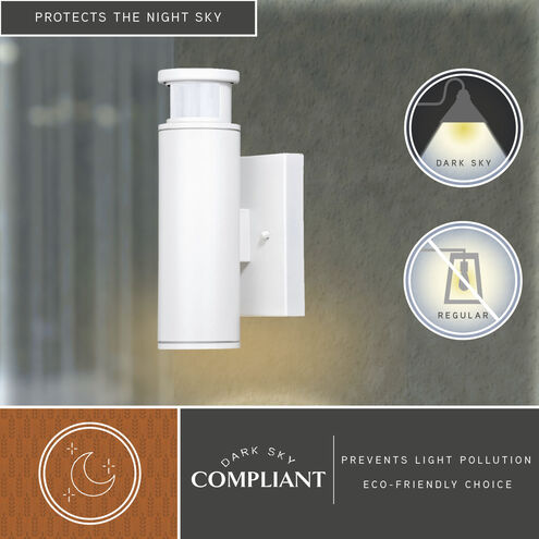 Chiasso Textured White Outdoor Motion Sensor