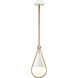 Admiral 1 Light 6.5 inch Matte White Pendant Ceiling Light