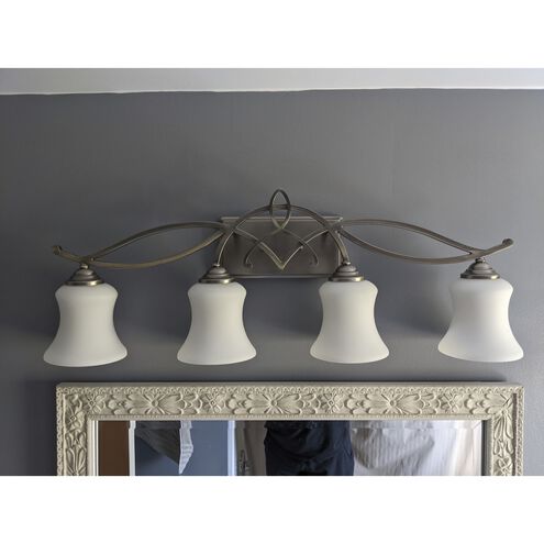 Brooke 4 Light 31.25 inch Antique Nickel Vanity Light Wall Light