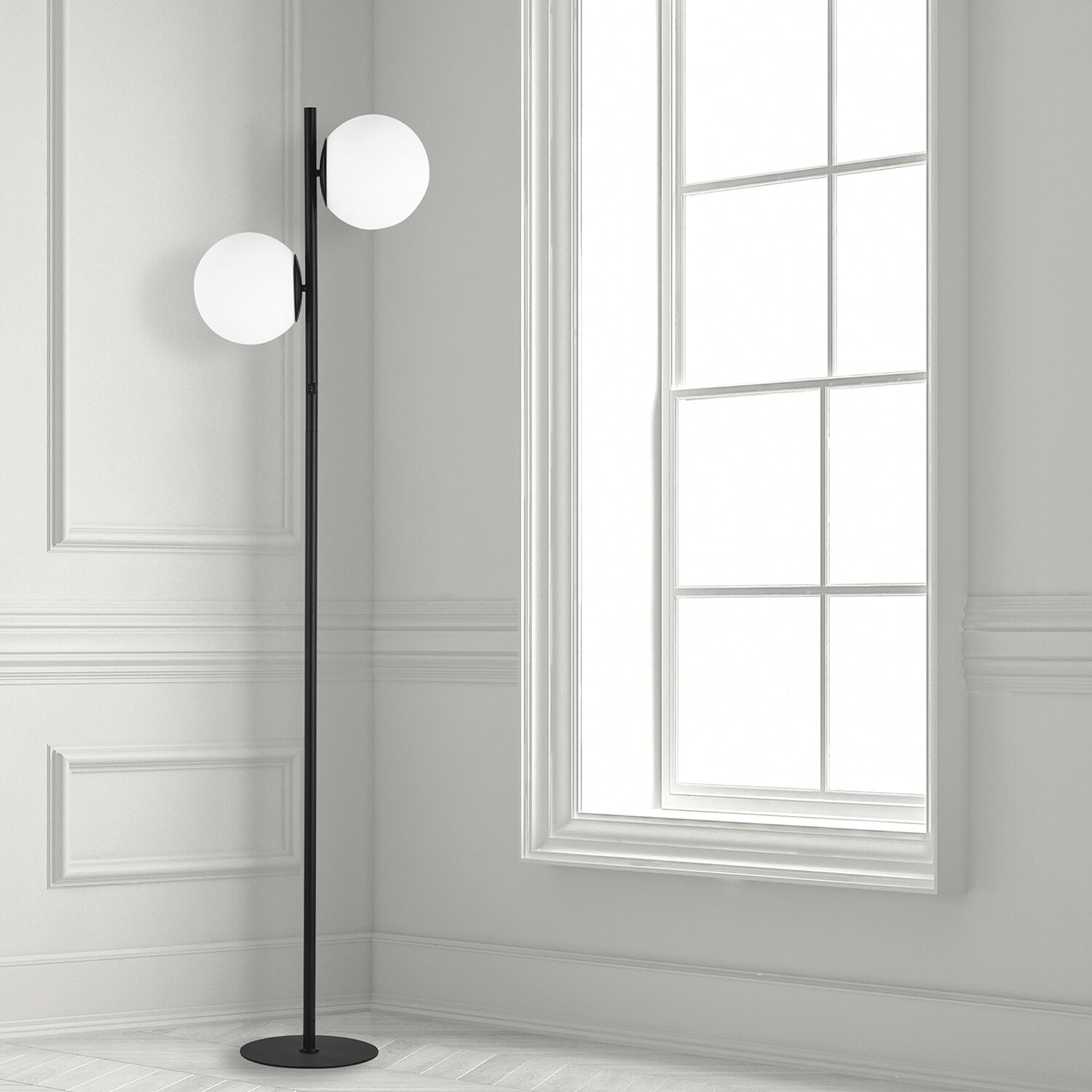 Folgar 66.75 inch 60.00 watt Matte Black Decorative Floor Lamp Portable Light