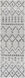 Napoli 96 X 30 inch White Rug, Runner