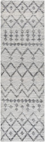 Napoli 96 X 30 inch White Rug, Runner