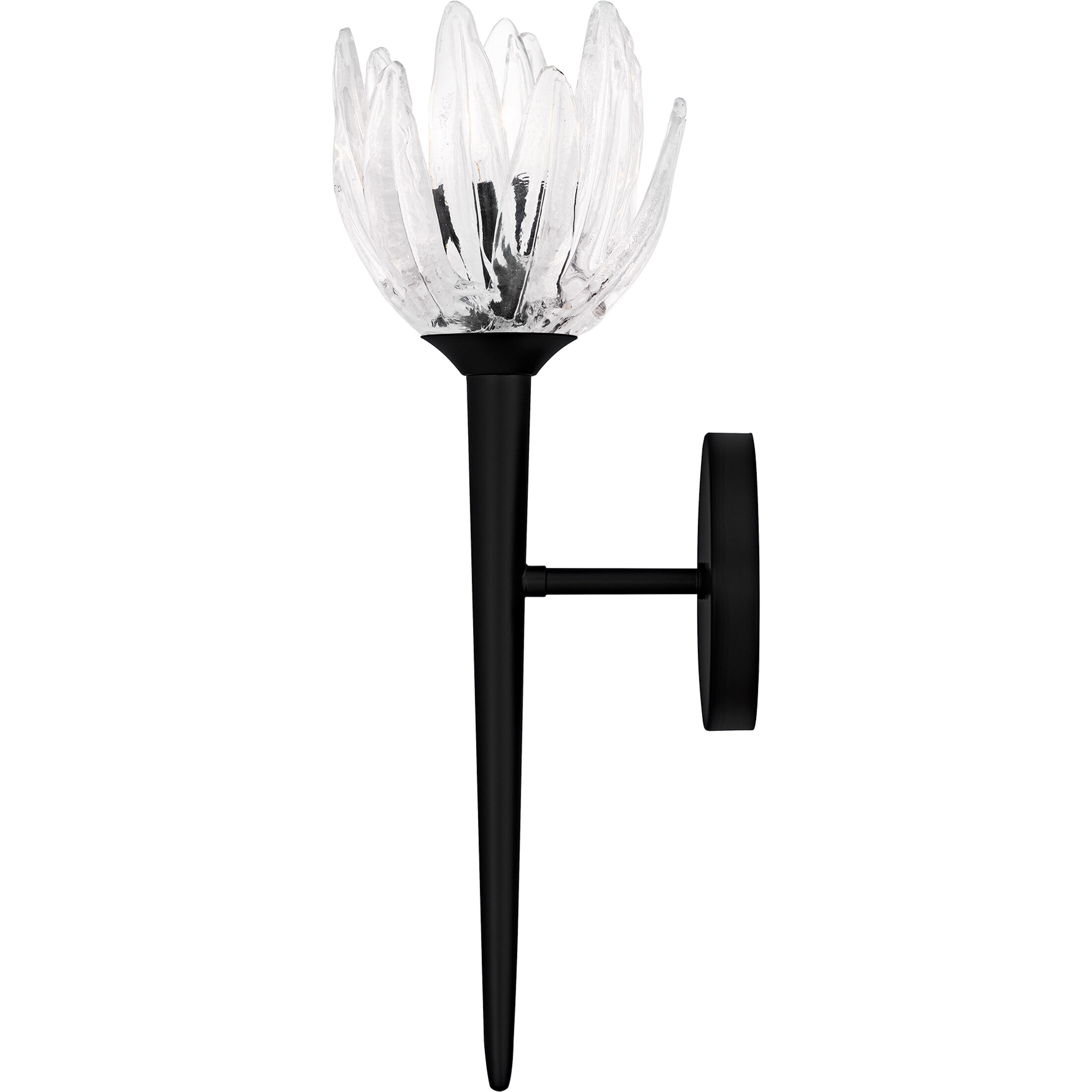 Shea Wall Sconce Wall Light in Matte Black, Small