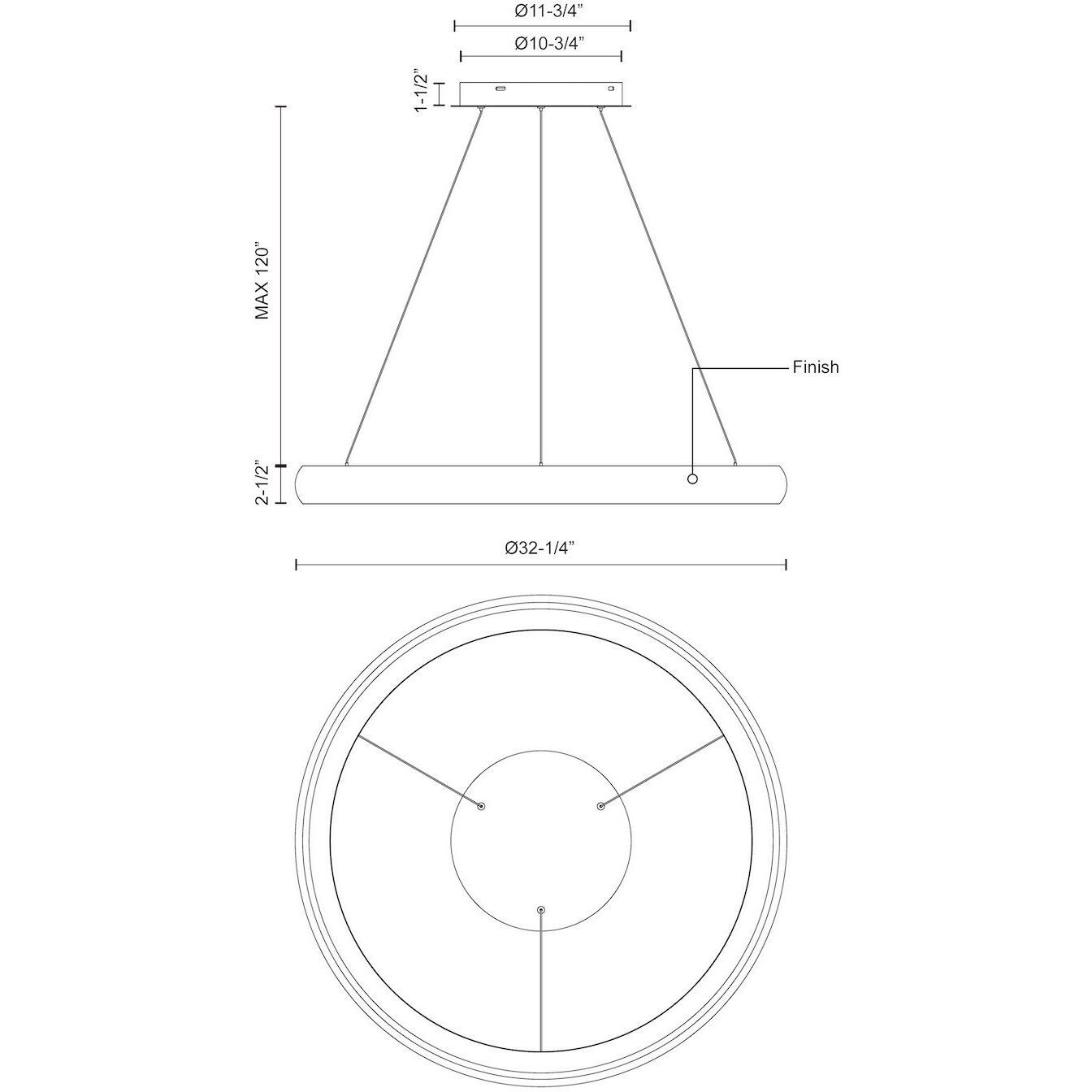 Cortana Pendant Ceiling Light in White