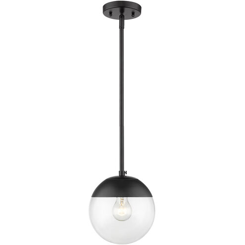 Dixon 1 Light 8 inch Matte Black Mini Pendant Ceiling Light, Small