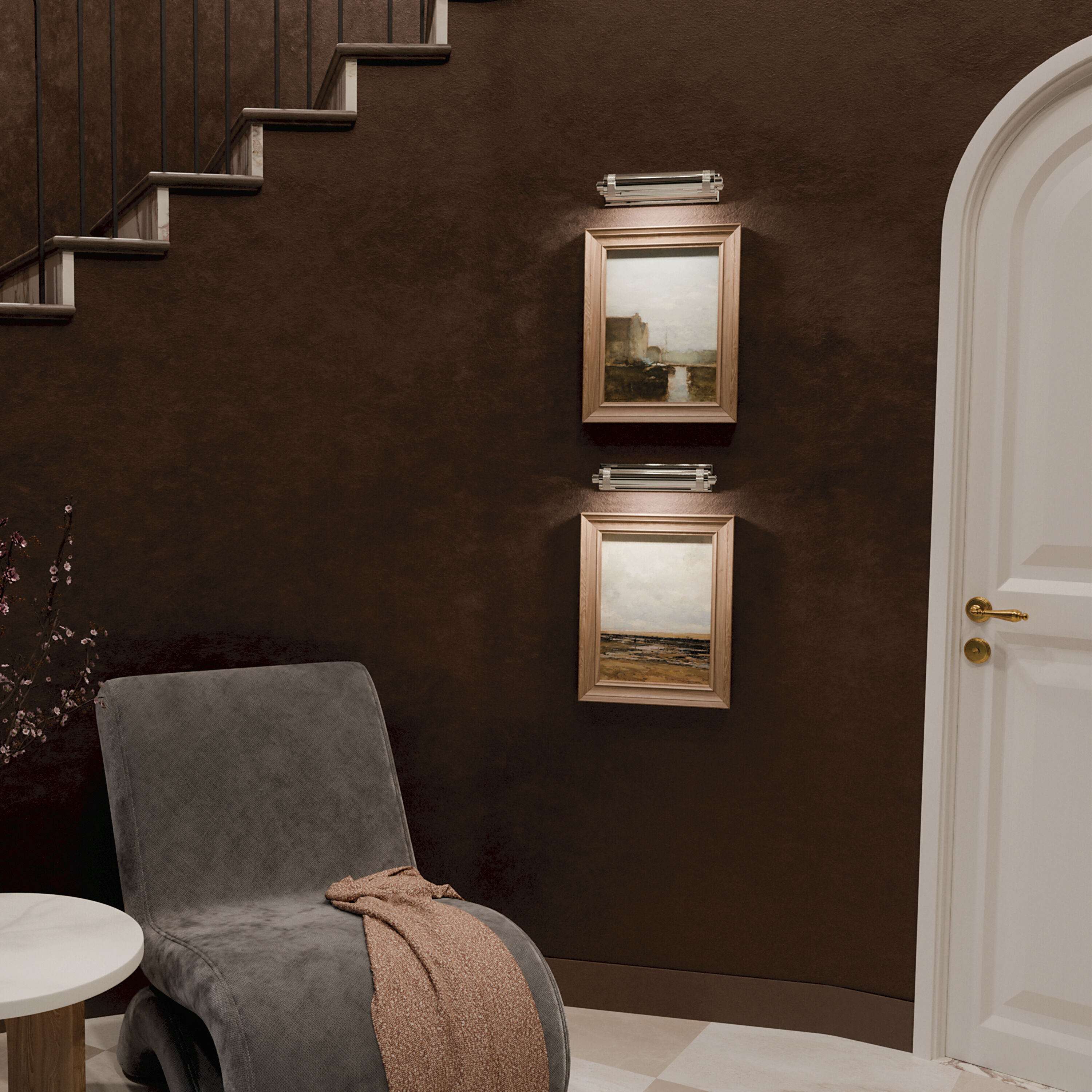 Kenton 13 watt 12 inch Polished Nickel Picture Light Wall Light