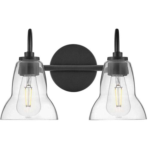 Vera LED 15 inch Black Bath Light Wall Light