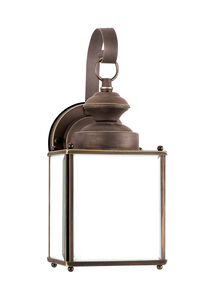Jamestowne 1 Light 12.5 inch Antique Bronze Outdoor Wall Lantern, Medium