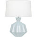 Orion 27 inch 150.00 watt Baby Blue Table Lamp Portable Light, Polished Nickel Accents