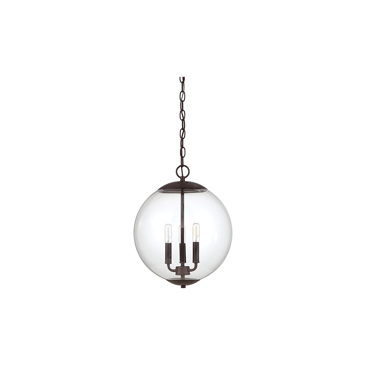 Modern 3 Light 13.75 inch Oil Rubbed Bronze Pendant Ceiling Light
