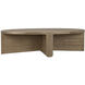 Bast 68 X 36 inch Washed Walnut Coffee Table