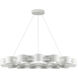 Nami LED 32.75 inch Antique White Chandelier Ceiling Light