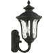 Oxford 3 Light 22 inch Textured Black Outdoor Wall Lantern