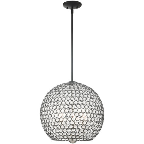 Cassandra 3 Light 16 inch Black Pendant Ceiling Light