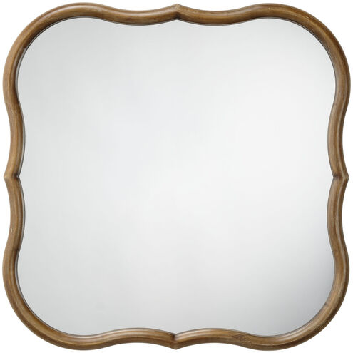 Daisy 31 X 31 inch Natural Wood Mirror