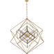 Kelly Wearstler Cubist 5 Light 45.5 inch Gild Chandelier Ceiling Light, Large