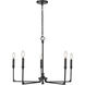 Azara 5 Light 28 inch Matte Black Chandelier Ceiling Light