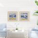 Heron by the Sea Blue and Beige Framed Art