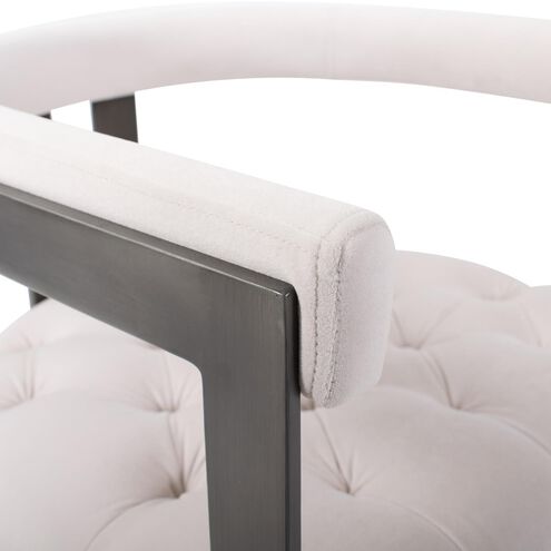 Bantry Cream and Gunmetal Armchair