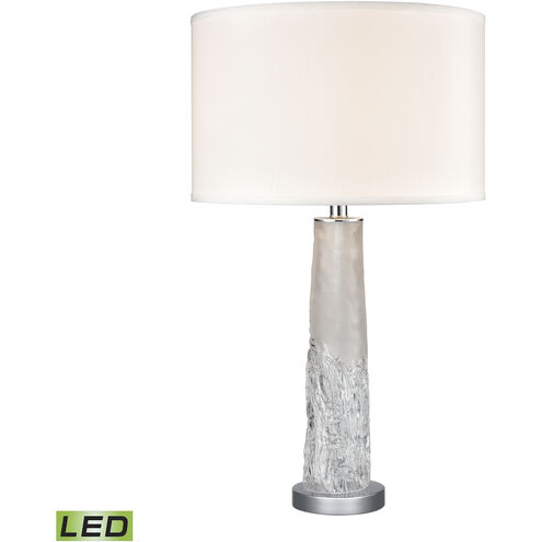 Juneau 30 inch 9 watt Clear with Polished Nickel Table Lamp Portable Light