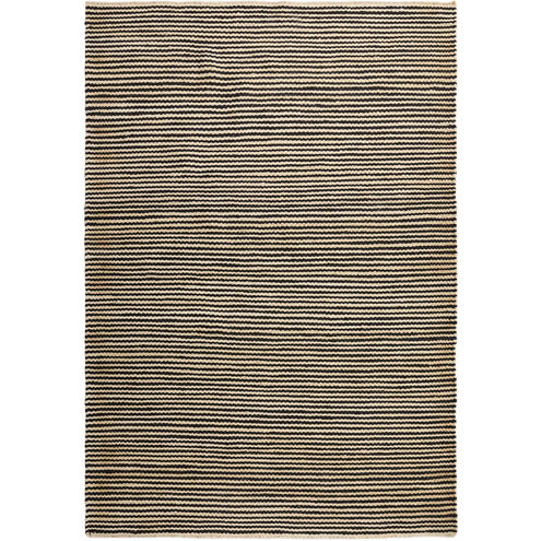 Ganges 130 X 94 inch Black/Natural Rug in 8 x 11