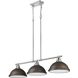 Yep Duncan Island Light Ceiling Light in Chrome, Rubbed Bronze