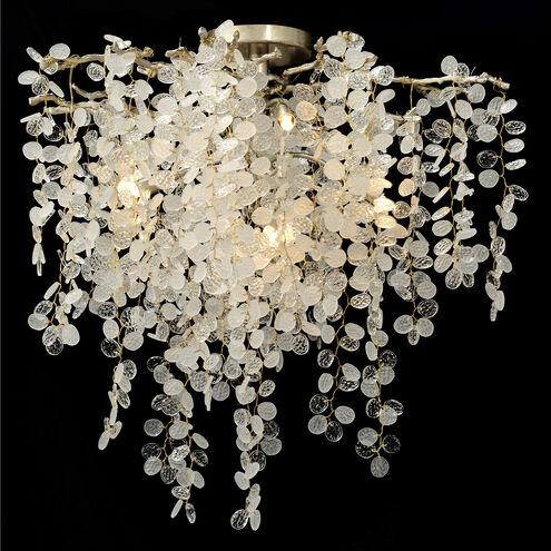 Shiro-Noda 5 Light Champagne Chandelier Ceiling Light