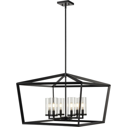 Colchester 6 Light 26 inch Matte Black Chandelier Ceiling Light