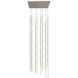 Constellation LED 24 inch Satin Nickel Chandelier Ceiling Light in 3000K, Clear, Standard Suspension