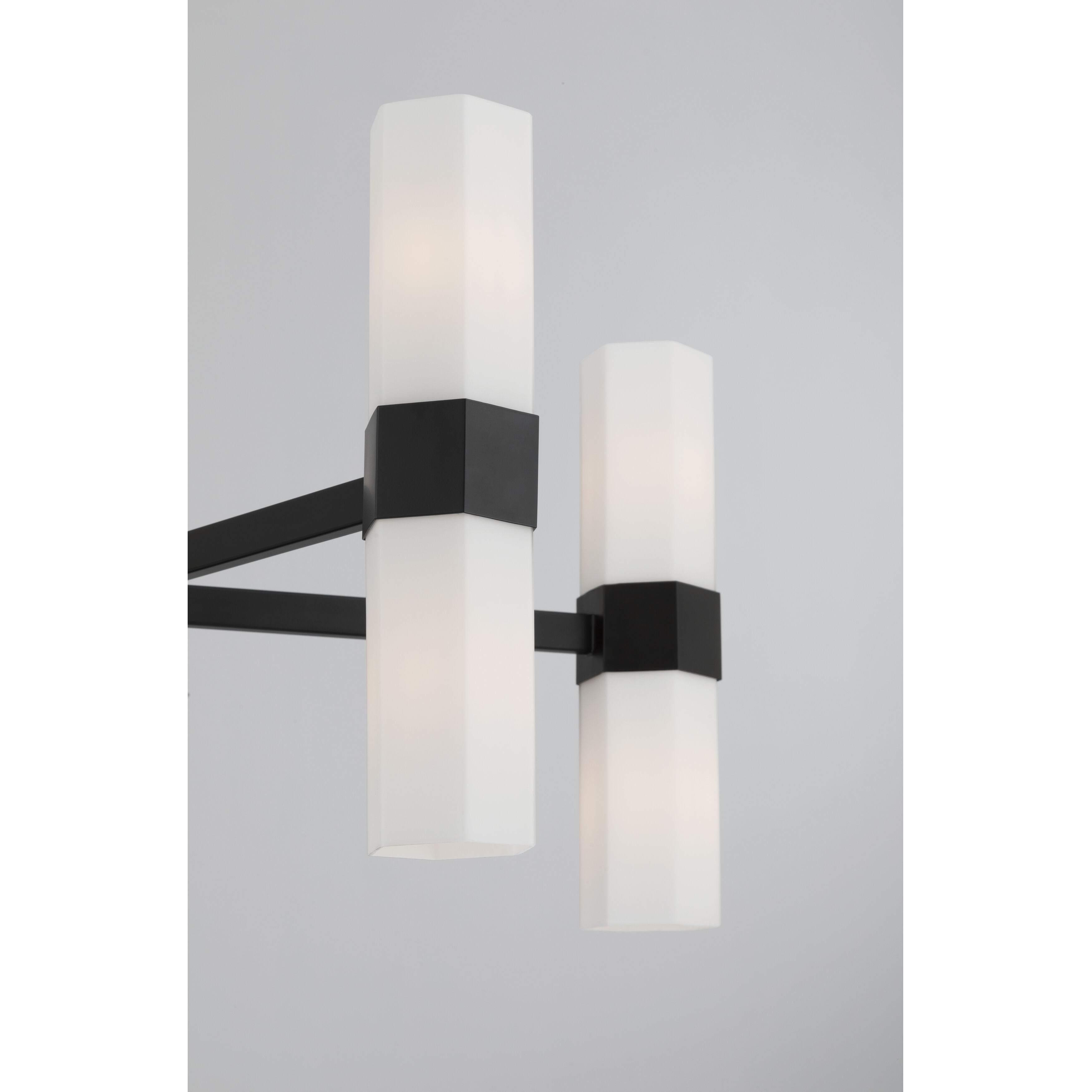 Delgada 10 Light 36 inch Dark Matte Black Chandelier Ceiling Light