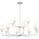 Pallas 12 Light 42.75 inch Polished Nickel Chandelier Ceiling Light