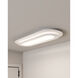 Offset LED 36 inch Textured White Surface Mount Ceiling Light