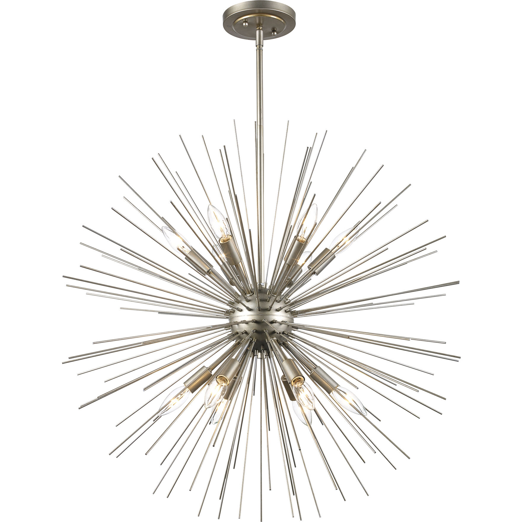 Collina 12 Light 29 inch Antique Silver Leaf Pendant Ceiling Light