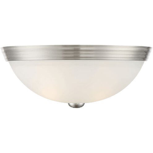 Stella 2 Light 13 inch Satin Nickel Flush Mount Ceiling Light, Essentials