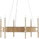 Monzie 6 Light 30.25 inch Contemporary Silver Leaf Chandelier Ceiling Light