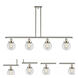 Ballston Beacon LED 48 inch Polished Nickel Island Light Ceiling Light in Clear Glass