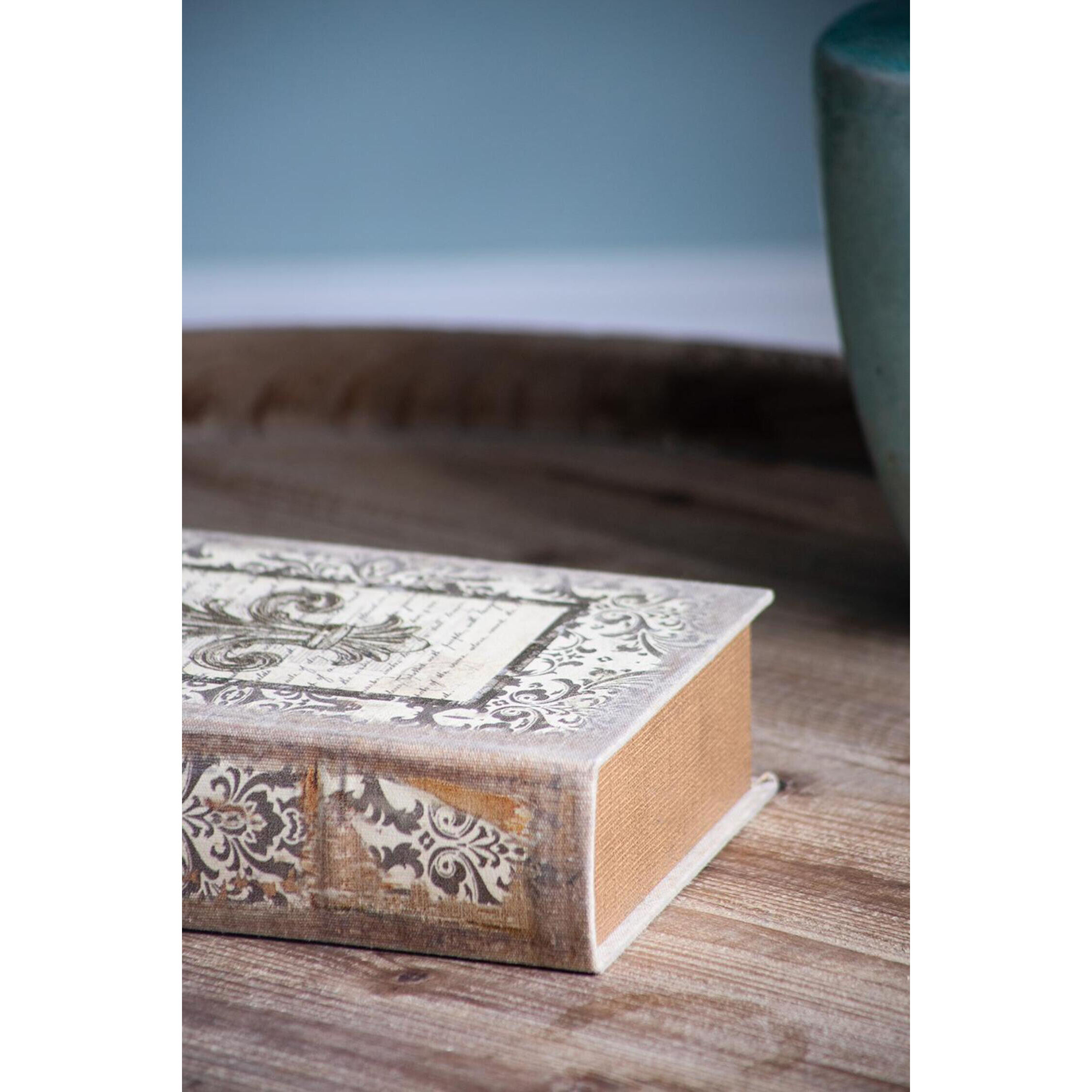 Anita 7 X 3.2 inch White Book Box, Set of 4