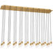 Sean Lavin Lassell 27 Light 12.6 inch Natural Brass Chandelier Ceiling Light in 120V