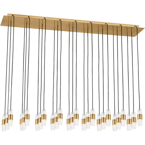 Sean Lavin Lassell 27 Light 12.6 inch Natural Brass Chandelier Ceiling Light in 120V