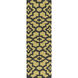 Market Place 96 X 30 inch Olive, Black Rug